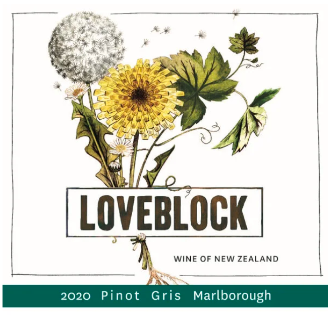 Loveblock Pinot Gris NZ (ABV 13.5%), 750ml