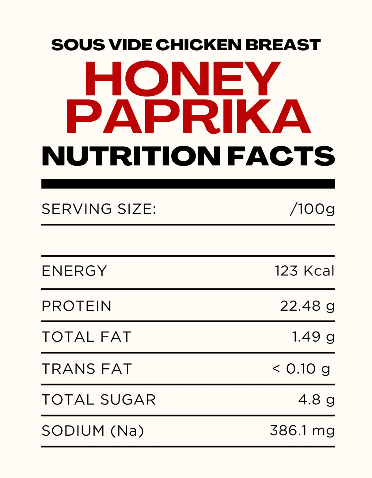 Sous Vide Dijon Paprika Chicken Breast Frozen, 170g