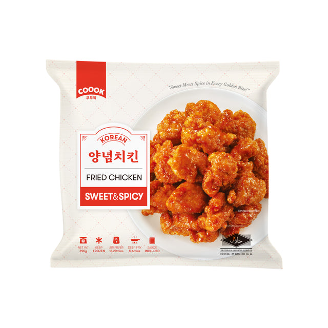 Sweet & Spicy Korean Fried Chicken Frozen, 390g