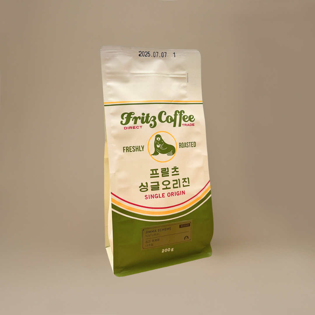 Fritz Coffee Single Origin Jimma Echeme Natural Coffee Bean, 200g