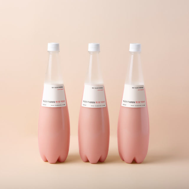 Hand Brewed Sparkling Red Rice Makgeolli, 935ml (ABV 6.5%) koi