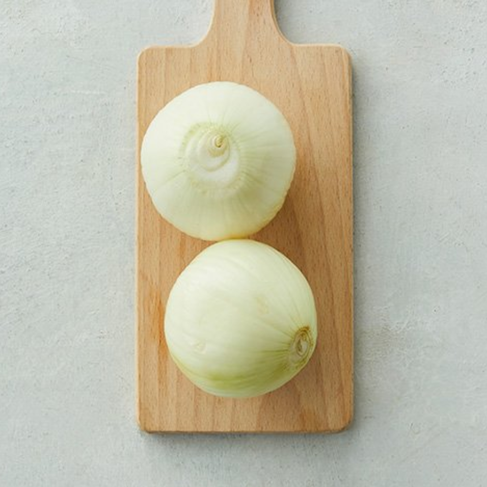 Fresh Peeled Local Onions, 3 pieces