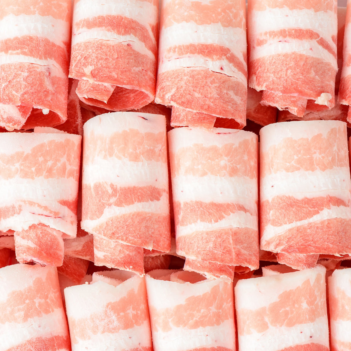 Premium Spanish chestnut-fed Duroc pork belly sliced thinly, perfect for shabu shabu or hotpot