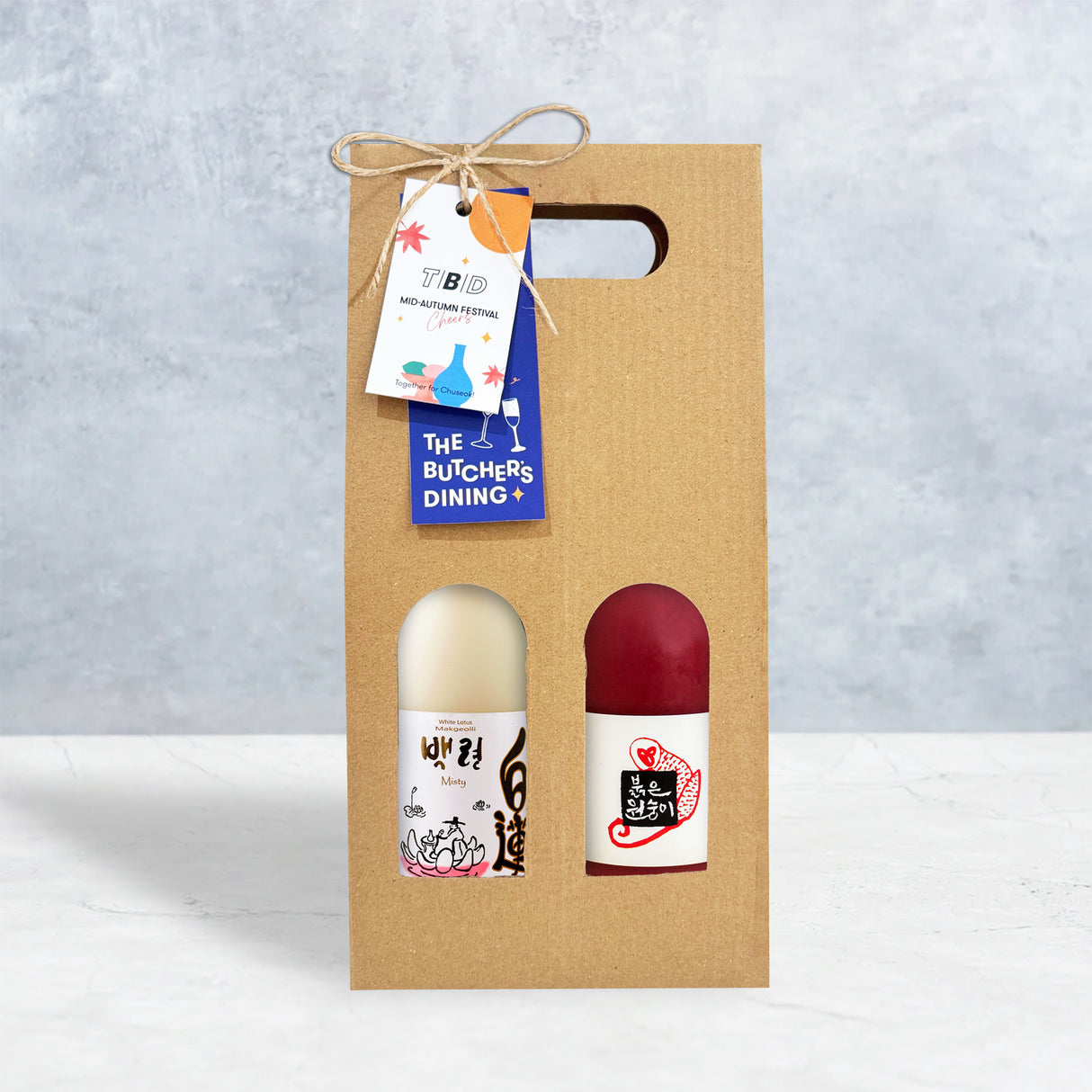 Red&White Korean Makgeolli Gift Set