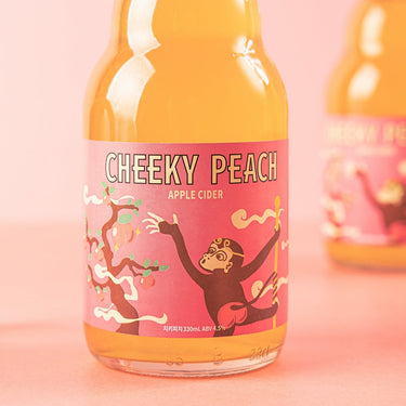 Cheeky Peach Cider (ABV 4.6%), 330ml