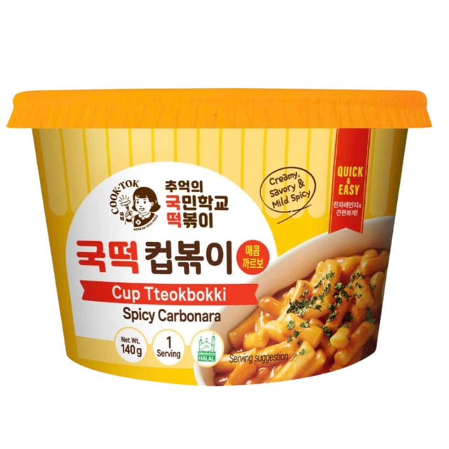 Instant Cup Tteokbokki Spicy Carbonara, 135g