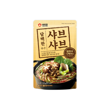 Semipro Shabu Shabu Soup Base 샘표 담백한 샤브샤브 육수, 200g