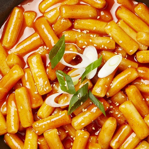 Cook Tok Instant Cup Tteokbokki Hot & Sweet 국떡 컵볶이 오리지널, 135g