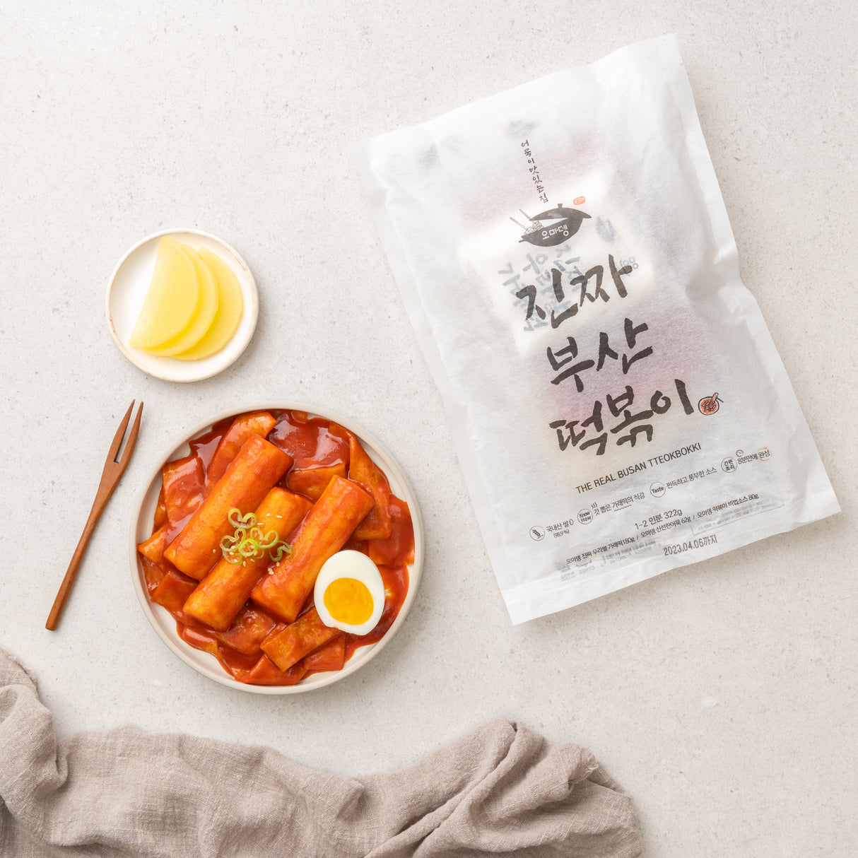 Omaden Real Busan Tteokbokki 진짜 부산떡볶이, 322g