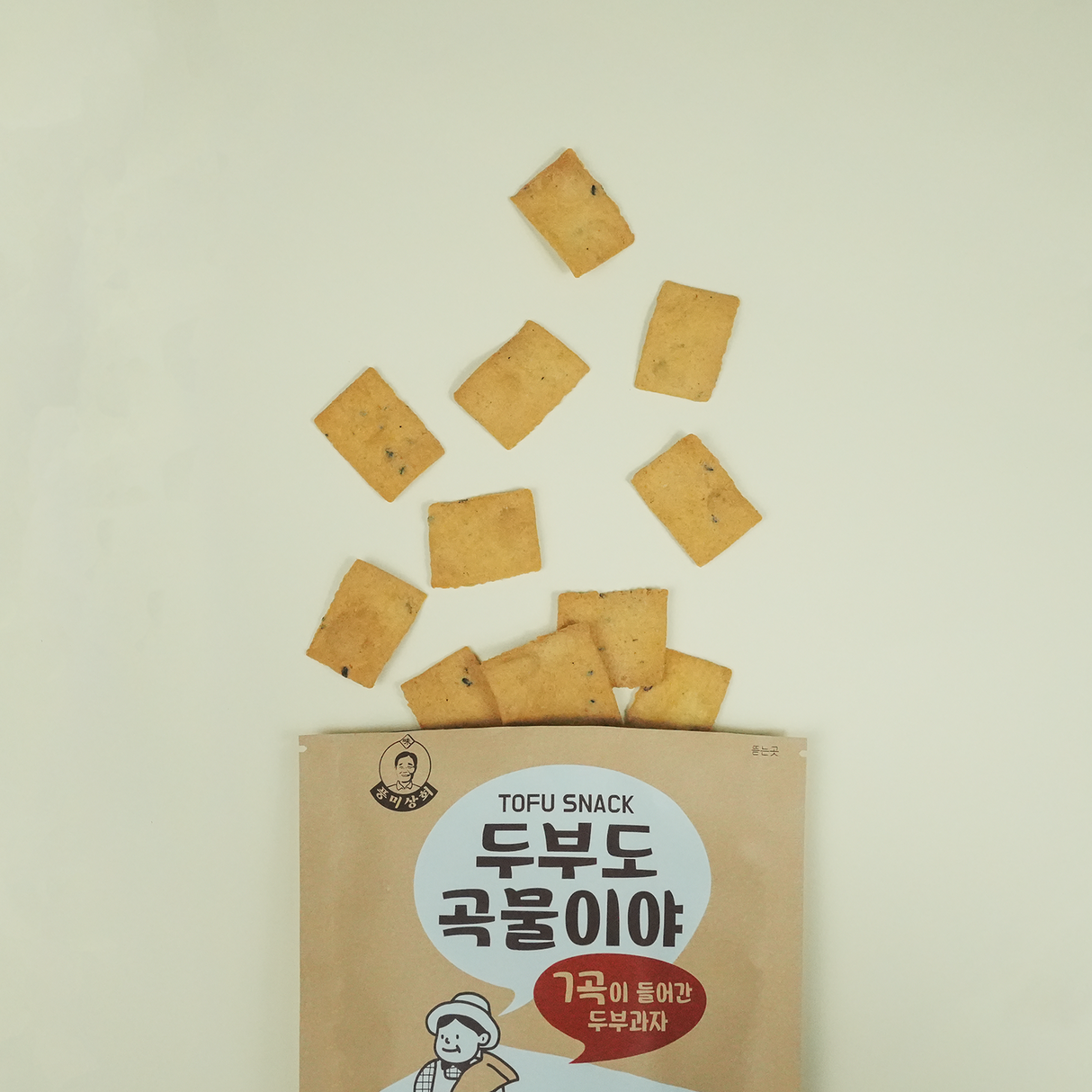 Real Tofu Chip with Black Sesame & 7 Grains 두부도 곡물이야, 65g