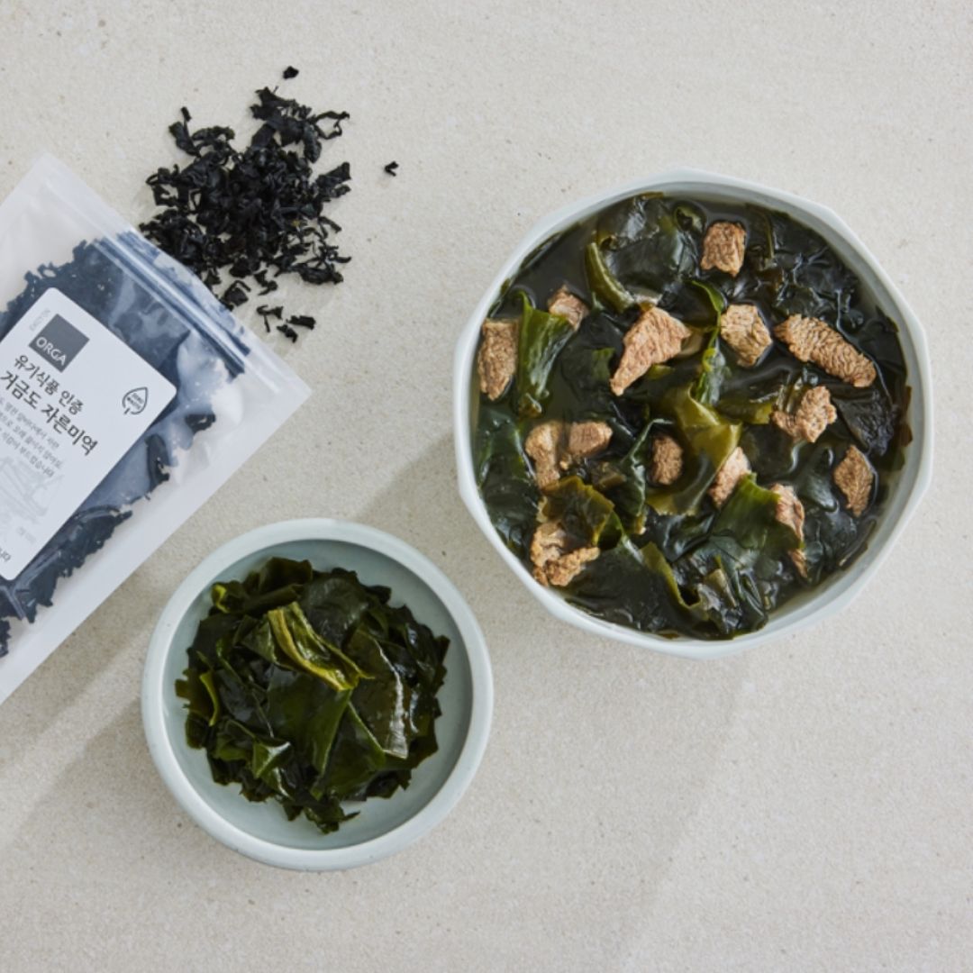 Korean Seaweed Soup Set – Orga Seaweed + Beef for soup (미역국 세트)