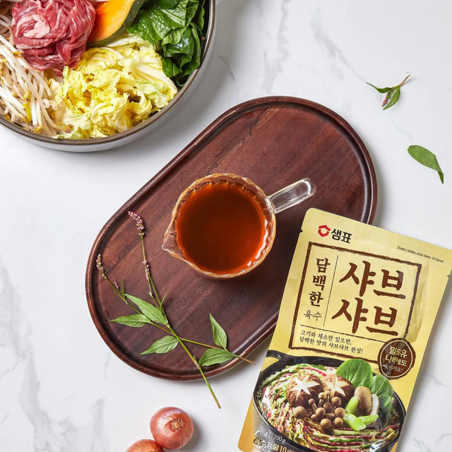 Shabu Shabu Soup Base 샘표 담백한 샤브샤브 육수, 200g