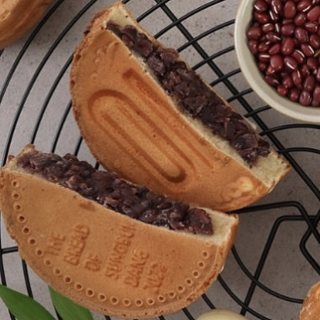 10 Won Bread Red Bean 팥십원빵, 110g