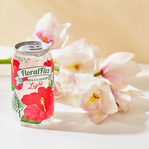 Floral Fizz Hibiscus Soft Drink 플로럴피즈 히비스커스, 350ml