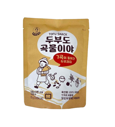 Real Tofu Chip with Black Sesame & 7 Grains 두부도 곡물이야, 65g