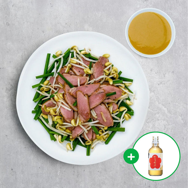 [Bundle Deal] Stir-Fry Smoked Duck with Chives + Won Mae Plum Wine, 375ml