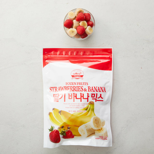 Frozen Strawberries & Banana 냉동 딸기 바나나 믹스, 1kg