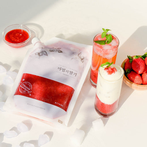 Strawberry Puree 마법의딸기 수제 딸기청, 1kg