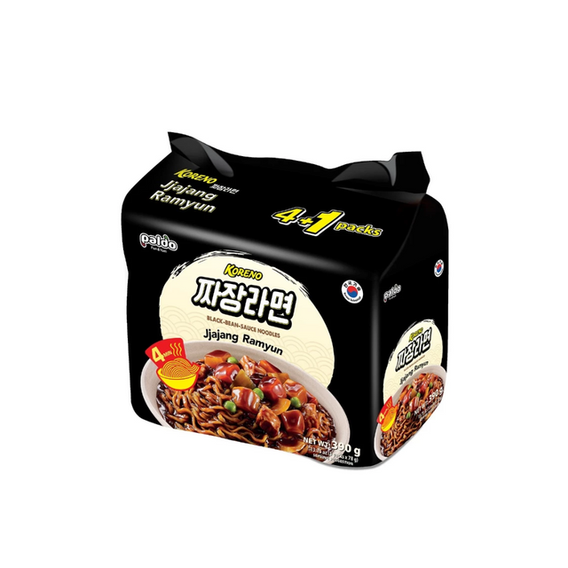 Koreno Jjajang Ramen 짜장라면, 5x102g