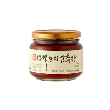 Traditional red pepper paste aged in pottery, made with locally sourced red pepper powder, glutinous rice powder, and soybean powder. Features a rich umami flavour with a balanced blend of heat and sweetness.