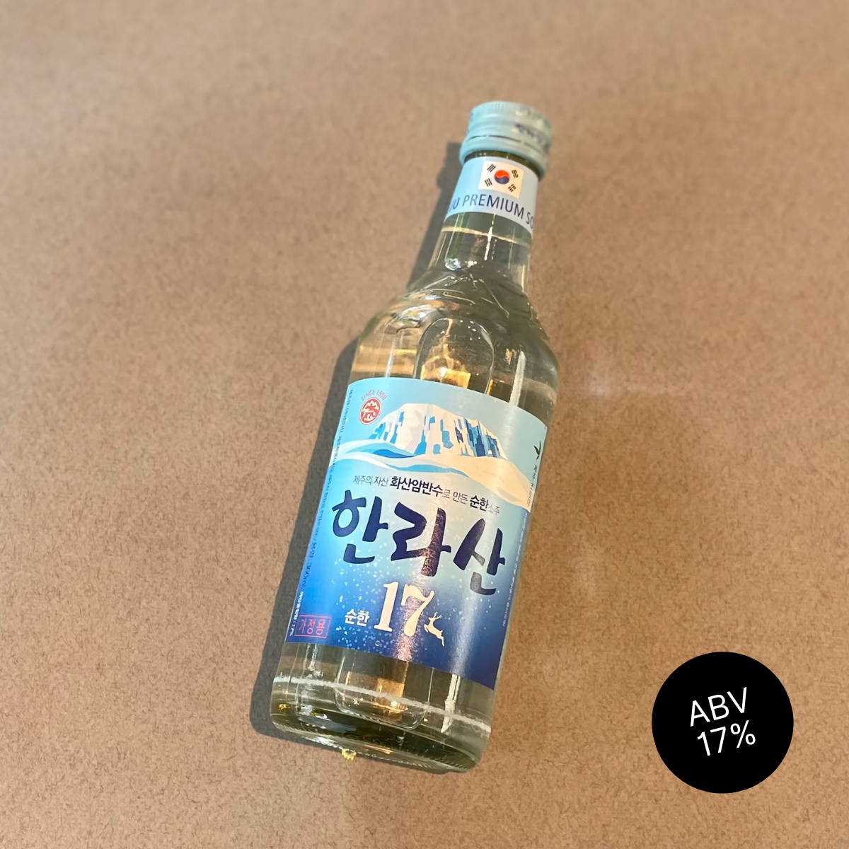 Jeju Hallasan 17 Soju (ABV 17%), 360ml