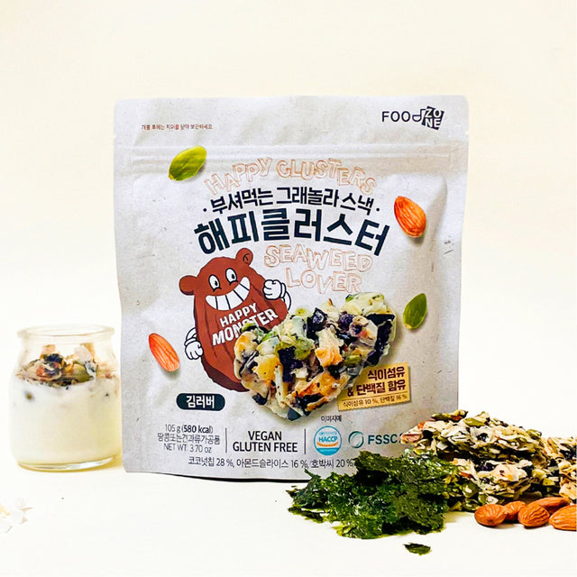 Happy Clusters Granola Snack Seaweed, 105g